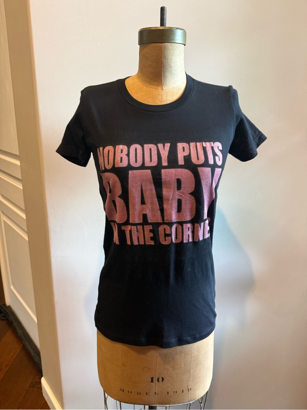 Bella Canvas Black Tee Nobody Puts Baby In The Corner